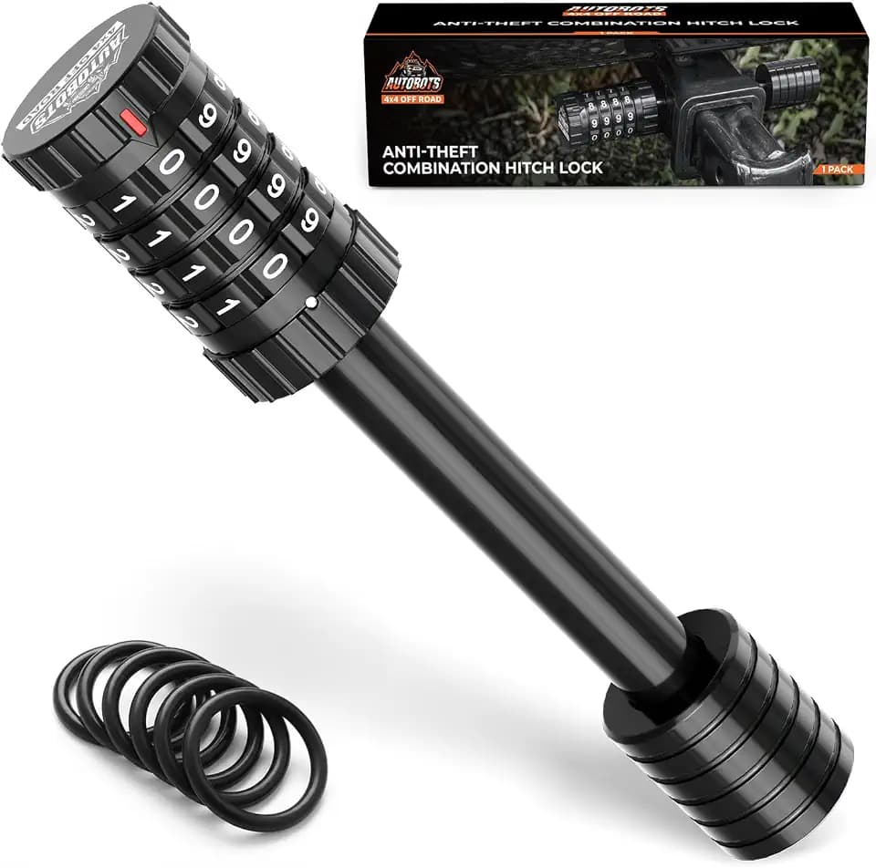 AUTOBOTS Locking Hitch Pin Keyless Hitch Pin Lock for 2.5" Receiver