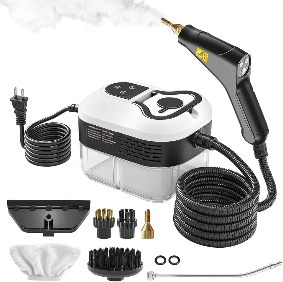Powerful 2500W Handheld Steam Cleaner,15s Fast Heat-Up High-Pressure Steam