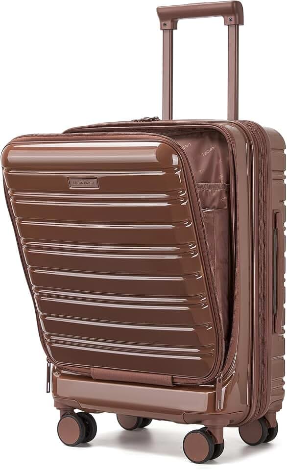 LARVENDER Carry On Luggage 22x14x9 Airline Approved, Suitcases with Wheels