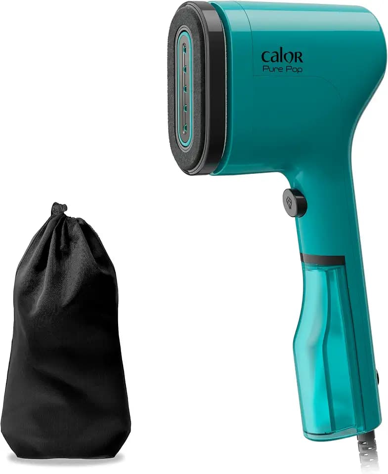 Calor Pure Pop Reise-Dampfglätter, 1300 W, 20 g/min, bereit in 15 Sekunden, Laufzeit 4 Minuten (70 ml), einfache und bequeme Bedienung, kompakt und leicht, 710 g, DT2024C0, Grün