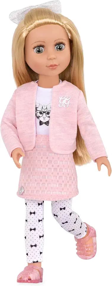 Glitter Girls Fifer 14-Inch Poseable Fashion Doll, Cat-Themed Outfit, Dolls