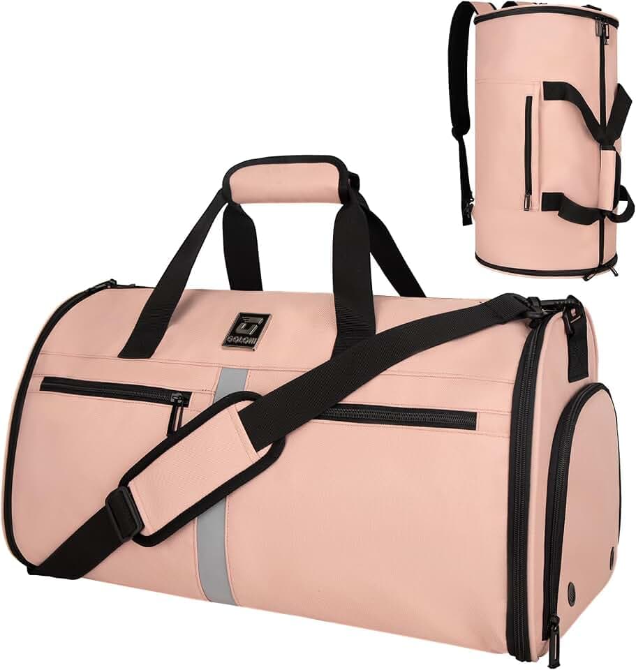 Garment Bags for Travel,50L Carry on Convertible Garment Duffle bag with Shoulder Strap,3 in 1 Hanging Suit Travel Bag with Shoulder Strap