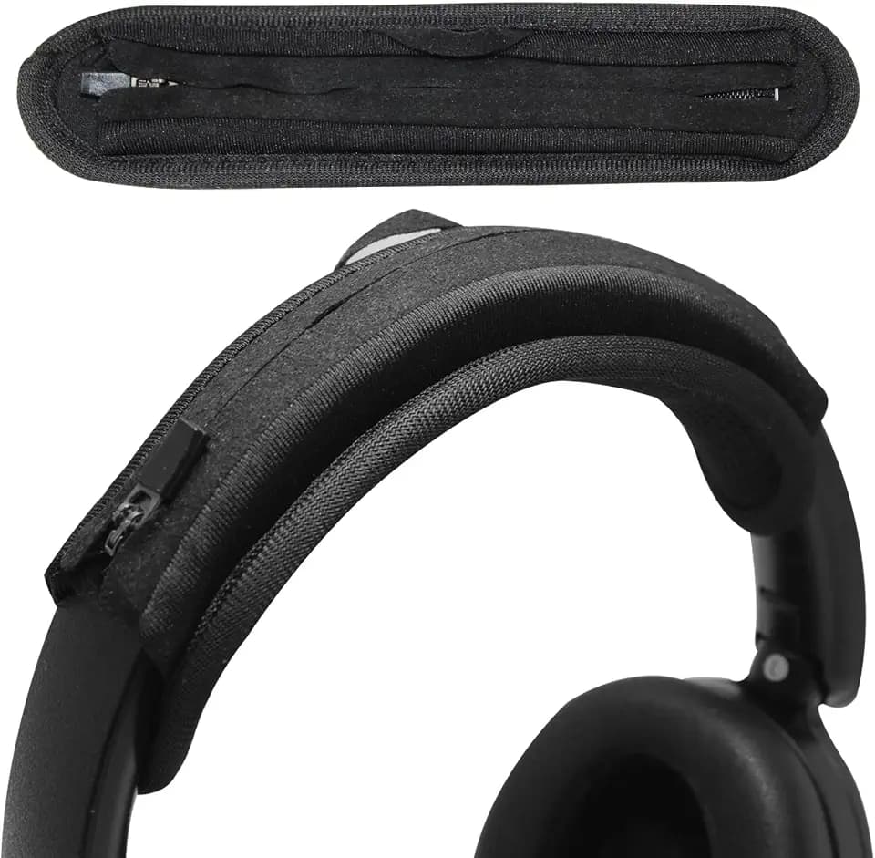 Adhiper Headphone Headband Cushion Cover for JBL Tune 770NC, 760NC, 720BT, 710BT, 670NC, 520BT, 510BT Headphones, 6mm Thick Softer Head Band Cover for Pressure Relief & Anti-Peeling, with Hanging Loop