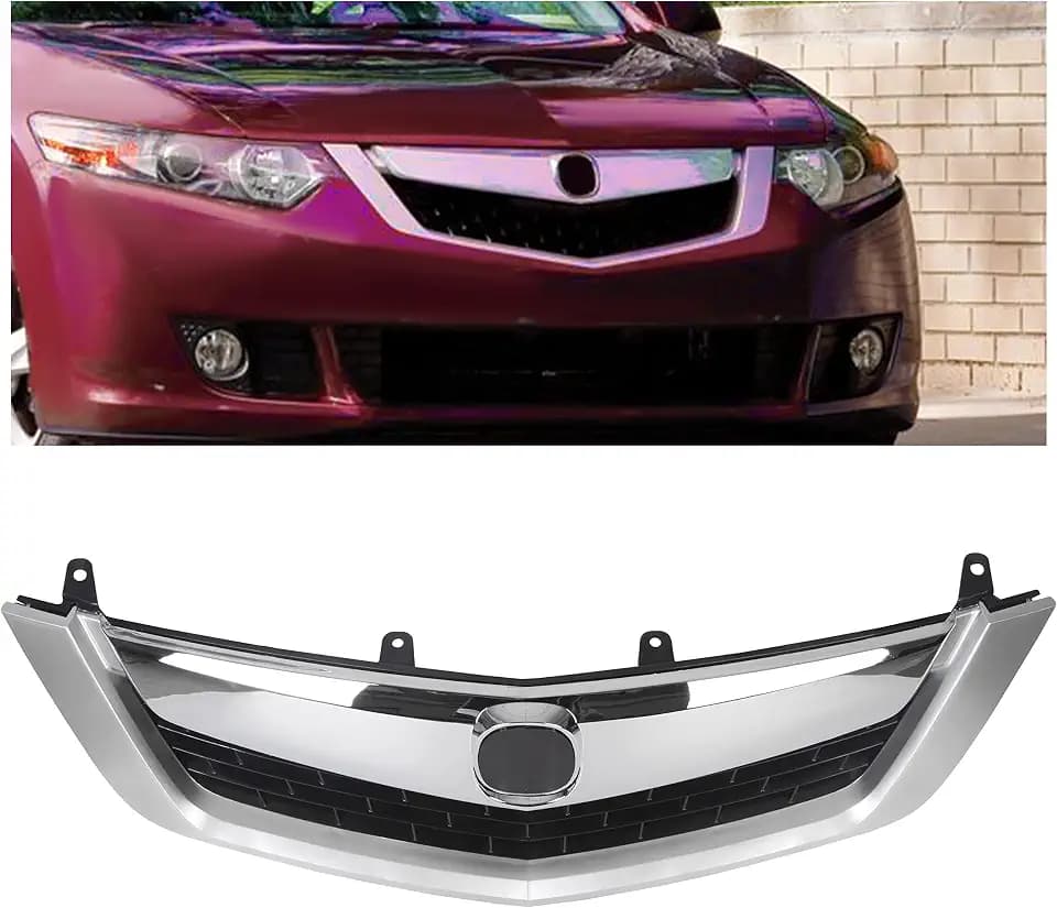 ECOTRIC Front Grille Compatible with 2009-2010 Acura TSX