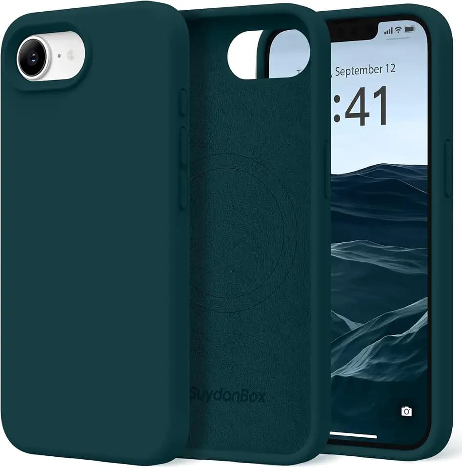 Magnetic for iPhone 17e/iPhone 16e Case Silicone Deep Blue