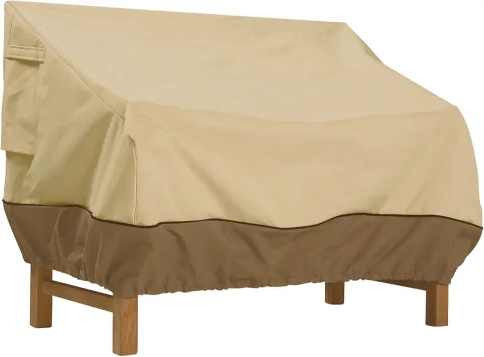 Classic Accessories Veranda Water-Resistant 58 Inch Deep Seated Patio Sofa/Loveseat Cover, Patio Furniture Covers