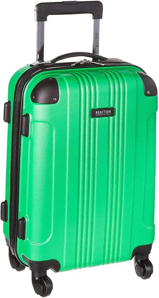 Kenneth Cole REACTION Out of Bounds Lightweight Hardshell 4-Wheel Spinner Luggage, Kelly Green, 20-Inch Carry On