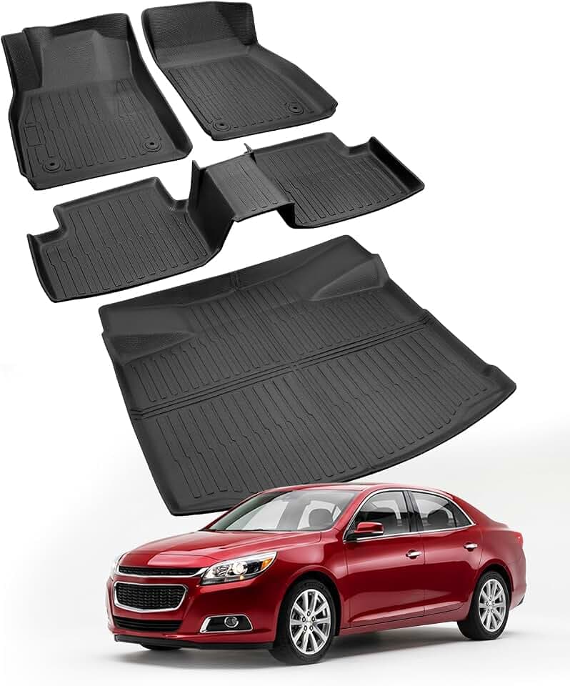 Floor Mats for Chevy Malibu: 2013 2014 2015 Cargo Liner, 2016 Limited Only