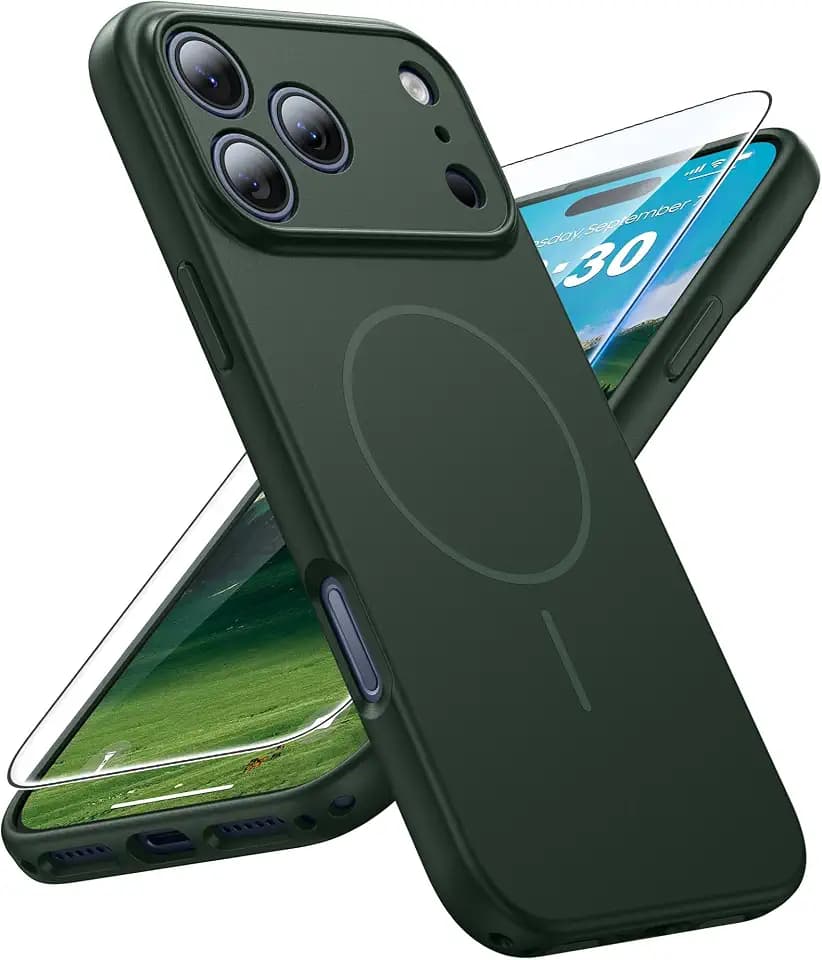 FNTCASE for iPhone 17 Pro Case: Matte Compatible with MagSafe