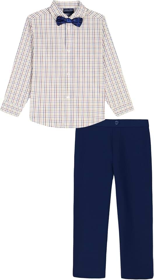 Tommy Hilfiger Boys' 3-piece Formal Set, Includes Dress Shirt, Dress Pants, Tie