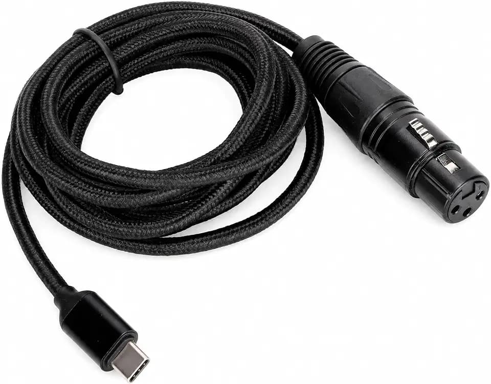 USB C auf XLR Buchse Mikrofonkabel usb auf xlr male 3-polige XLR Buchse auf Typ-C Adapter Konverterkabel für Computer mit Typ-C Anschluss 2000 XP Kable do mikrofonów