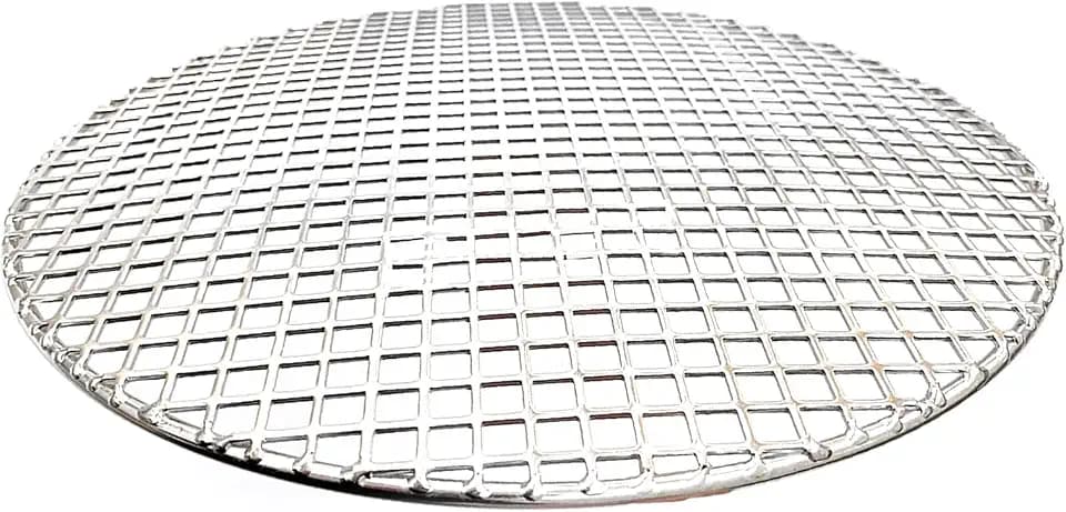 Eagles Round Grill Grates, 26.5cm/10" Heavyweight Cooking Rack Round BBQ Mesh 304 Stainless Steel Barbecue Grilling Grate Cross Wire Steaming Cooling Barbecue Rack/Carbon Baking Net/Grill/Pan Grate