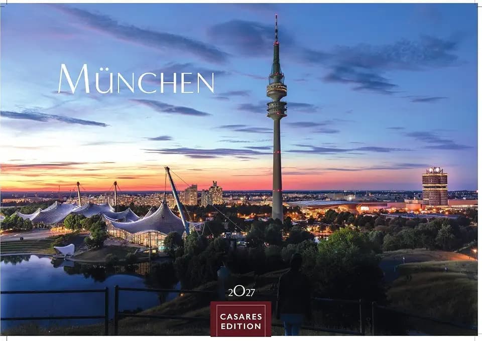 München Kalender 2027 – Wandkalender | Fotokalender Deutschland 24x35cm – faszinierende Ansichten von Marienplatz bis Alpenpanorama