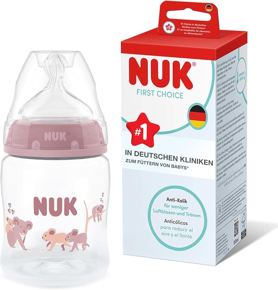 NUK First Choice+ Babyflasche | 6–18 Monate | Temperature Control | 150ml | Koala