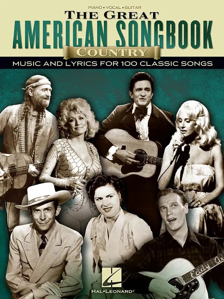 The Great American Songbook: Country Music And Lyrics For 100 Classic Songs (Songbook für Klavier, Gesang und Gitarre): Noten, Songbook für Klavier, ... for 100 Classic Songs, Piano, Vocal, Guitar