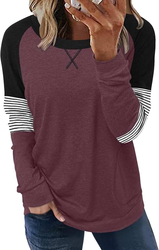 onlypuff Long Sleeve Shirts Women Tunic Top fall Outfit Ladies Blouse