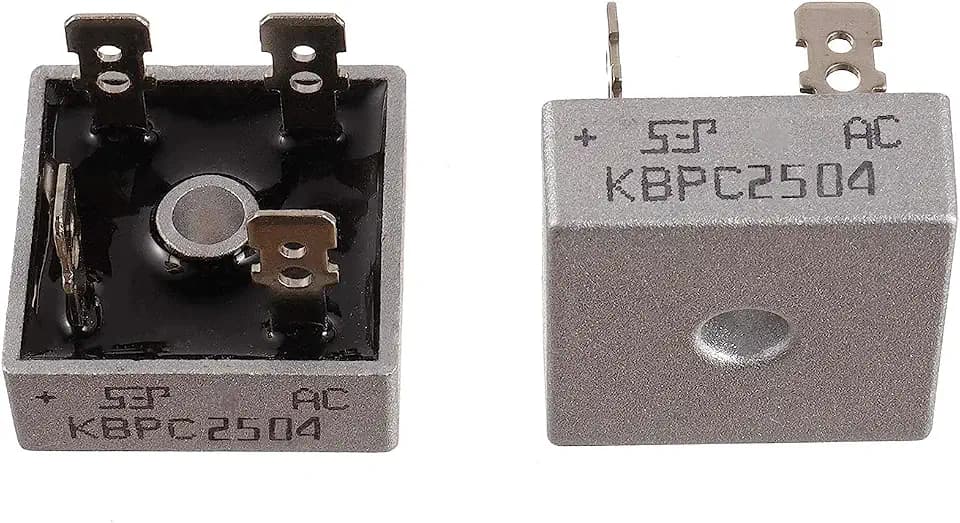 BOJACK KBPC2504 25A 400V Brückengleichrichterdioden Axial KBPC2504 25 Ampere 400 Volt Vollwellen elektronische Siliziumdioden (2 Stück)