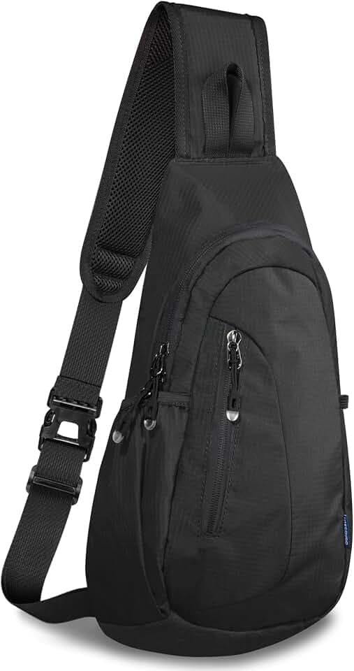 TITECOUGO Small Sling Bag, Lightweight Crossbody Backpack for Men Women, Shoulder Bag for Sports and Outdoor