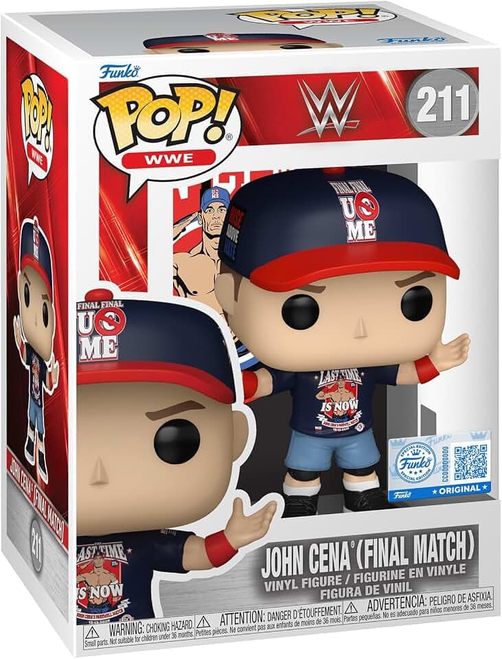 Funko POP! WWE: John Cena - Final Match - Vinyl-Sammelfigur - Geschenkidee - Offizielle Handelswaren - Spielzeug Für Kinder und Erwachsene - Sports Fans - Modellfigur Für Sammler