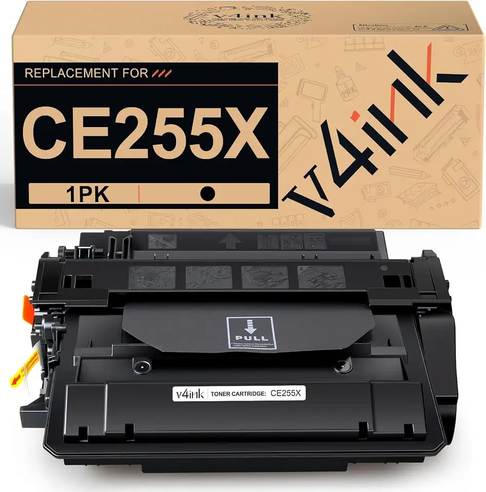 v4ink CE255X Toner Compatible for HP 55X Toner Cartridge 1-Pack High Yield