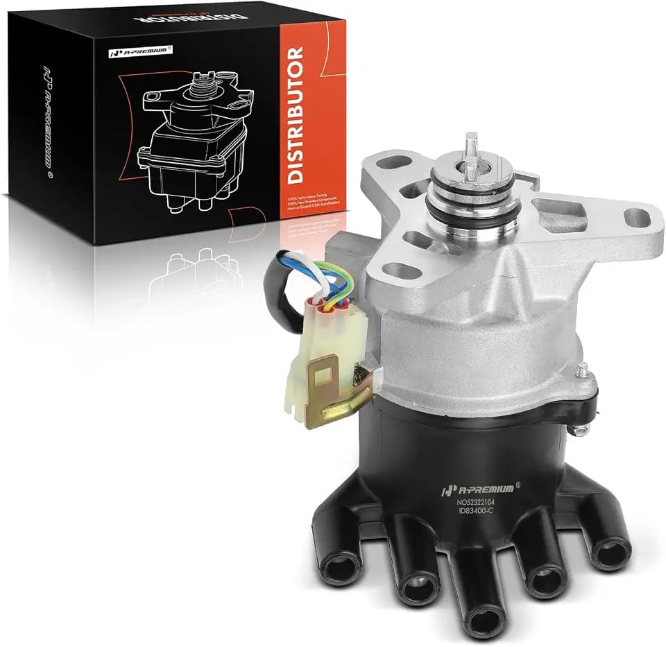 A-Premium Ignition Distributor with Cap and Rotor Compatible with Honda