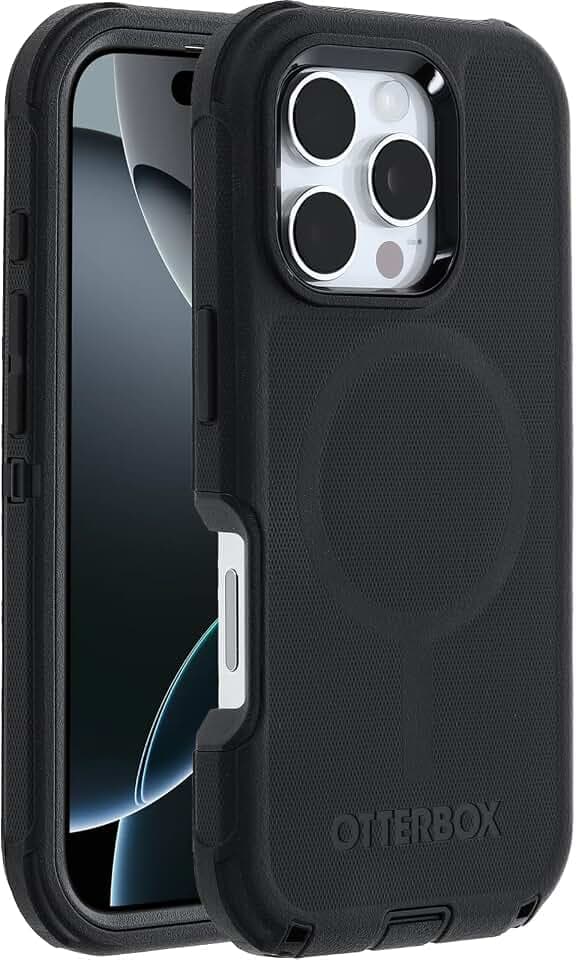 OtterBox Defender Series MagSafe Hülle für iPhone 16 Pro, Schwarz