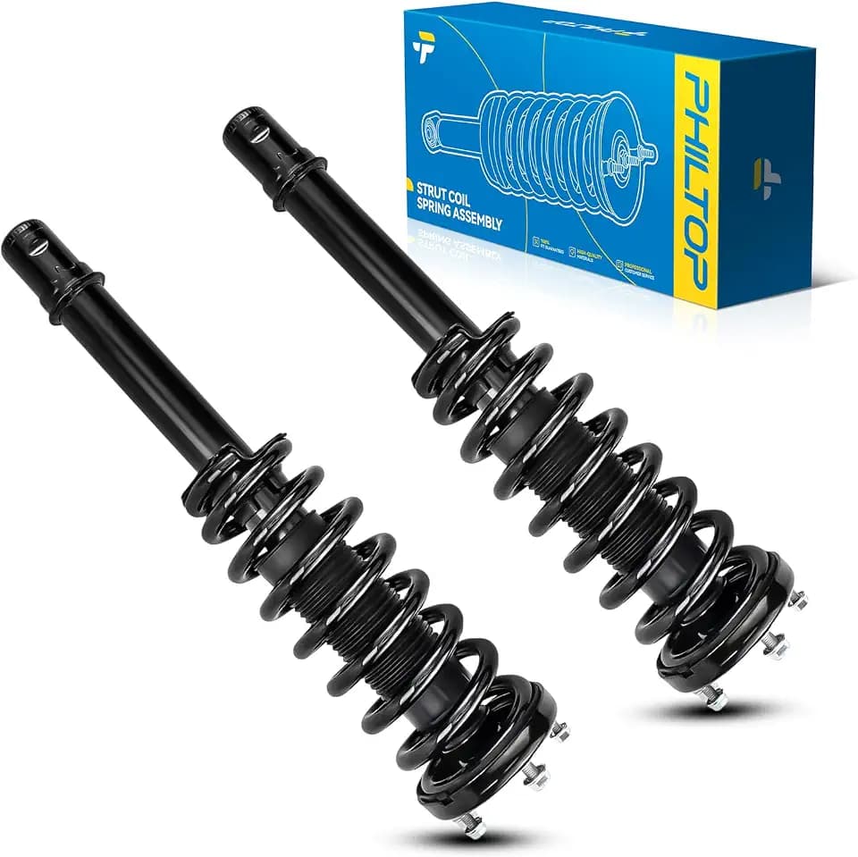 PHILTOP Rear Complete Struts Shock Absorber for Accord 1998-2002, Quick Suspension 171299 * 2, Struts with Coil Spring Assemblies SAA836 2 PCS