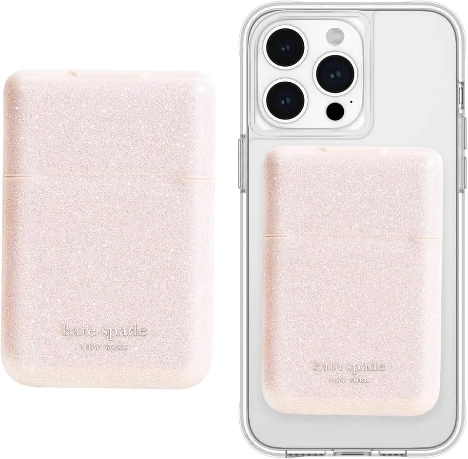 kate spade new york Flip Magnetic Card Holder/Wallet - That Sparkle Pink