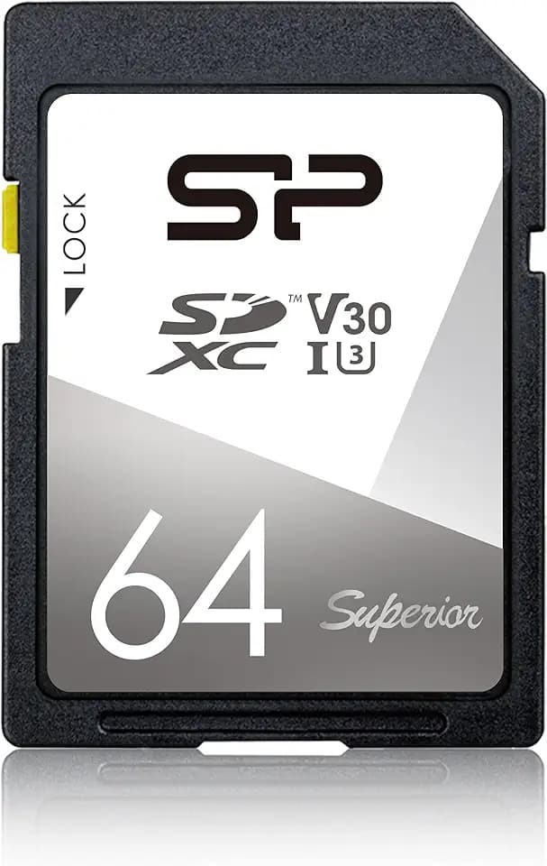 Silicon Power SDXC-Speicherkarte (64 GB, UHS-1, U3, V30)