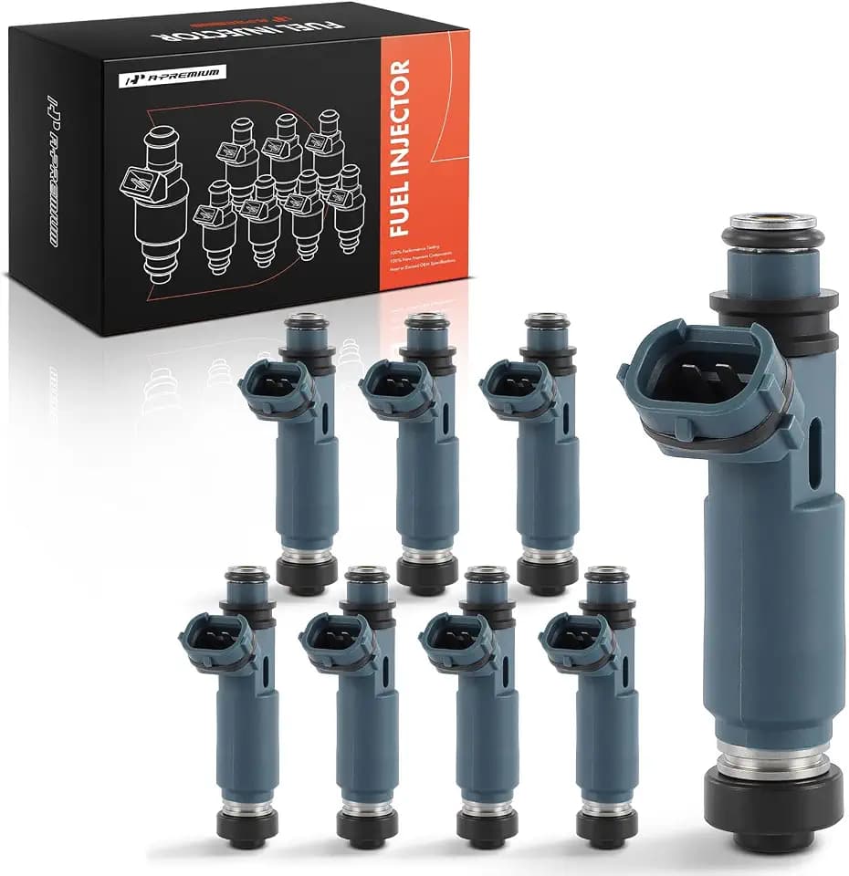 A-Premium Set of 8 Fuel Injectors Compatible with Toyota, Lexus