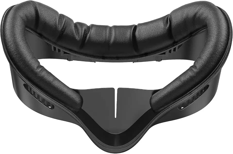 Face Pad for Meta Quest 3S Facial Interface for Oculus Quest 3S Accessories Vr Face Cover Replacement with Sweet-Proof PU Leather Foam Cushion Black