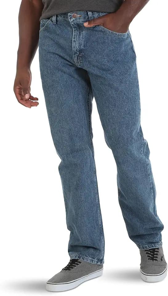 Wrangler Authentics Men's Classic 5-Pocket Relaxed Fit Cotton Jean