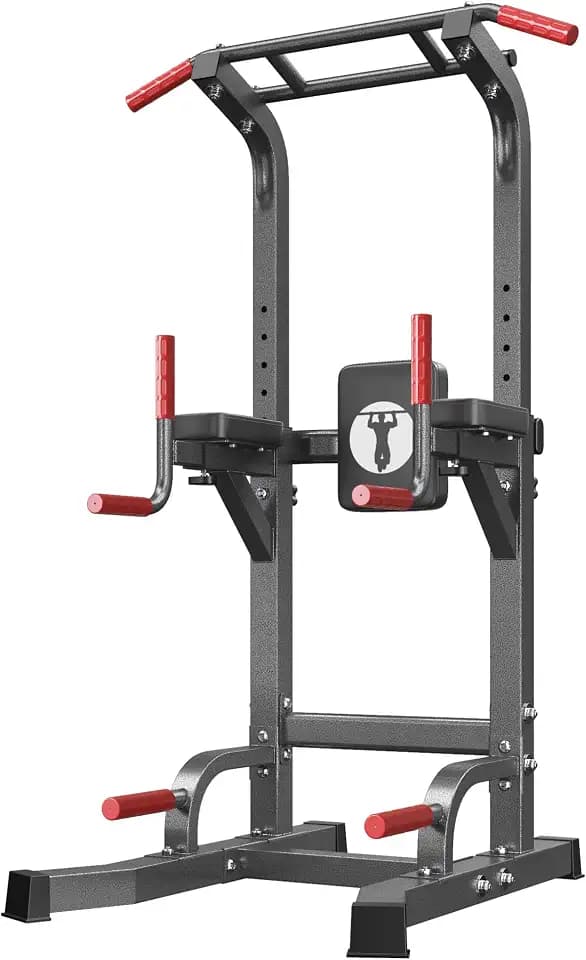 SogesHome Power Tower Pull Up Bar Dip Station for Home Gym 330LB Capacity