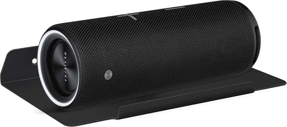 10.2''W x 6.3''D Small Floating Metal Wall Shelf, Black