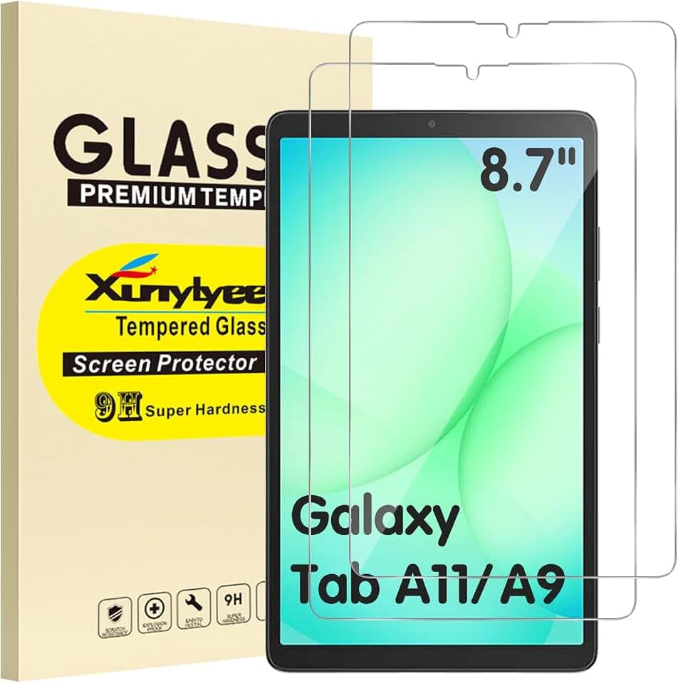 XunyLyee 2 Stück Schutzfolie für Samsung Galaxy Tab A11/ A9 8,7 Zoll