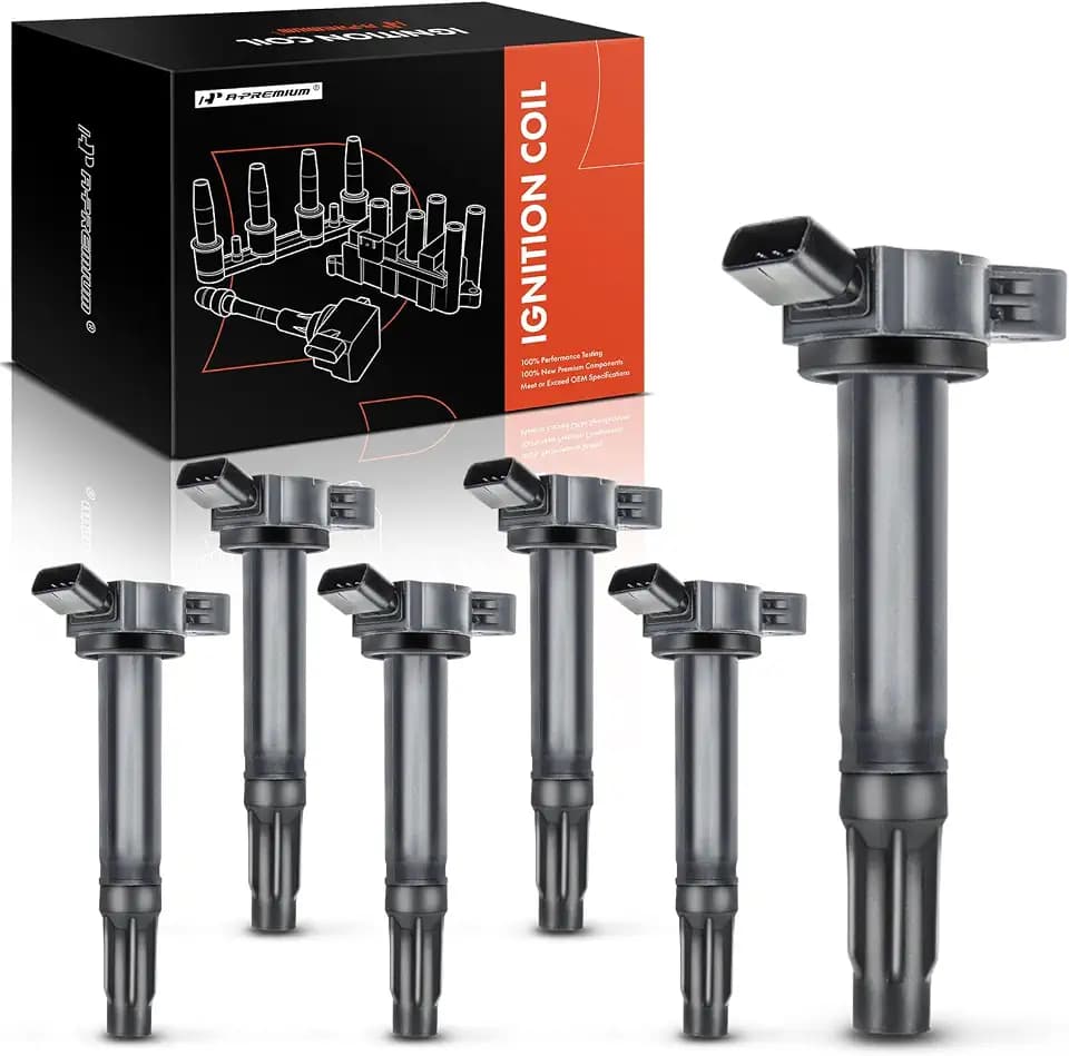 A-Premium Set of 6 Ignition Coil Pack - 4-Pins