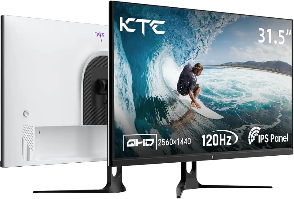 KTC 32 Inch 2K Computer Monitor, 1440P 120Hz Monitor, IPS with HDR, H32D6