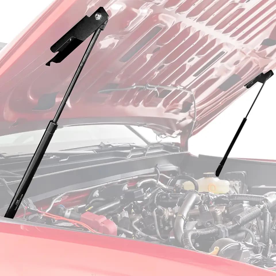 Rough Country Hydraulic Hood Assist for Toyota Tacoma (2024-2025) - Hands-Free Lift, Easy Bolt-on Hood Struts (Pair)