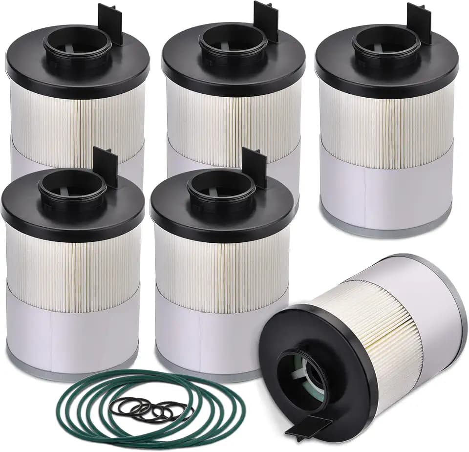 FFS20083 6 Pack Fuel Filter for Cascadia Cummins ISX DD13 DD15 DD16