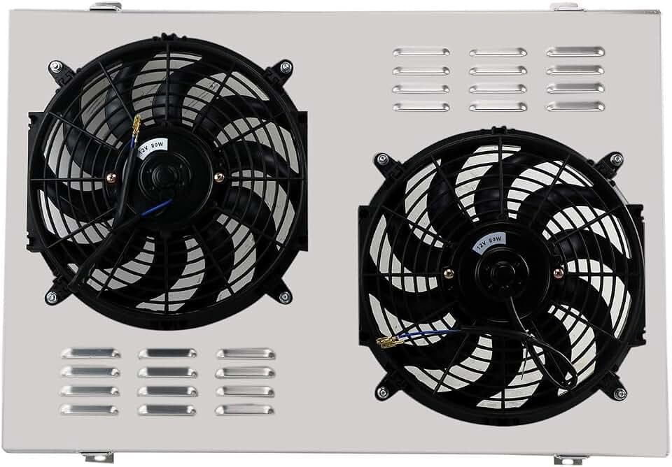 Aluminum Shroud Electric Fan for 1973-1991 Chevy C/K C10 C20 K10 K20 GMC C2500 5.7L