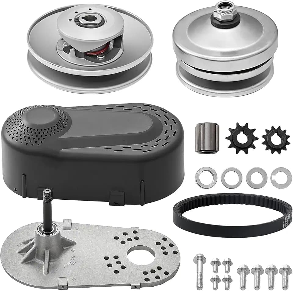 VEVOR Torque Converter 30 Series Mini Bike Go Kart Clutch 212CC 10T #40 41 Chain and 12T #35 Replacement Set TAV2 30-75 218353A Manco CVT Clutch Small Engine Drive Belt
