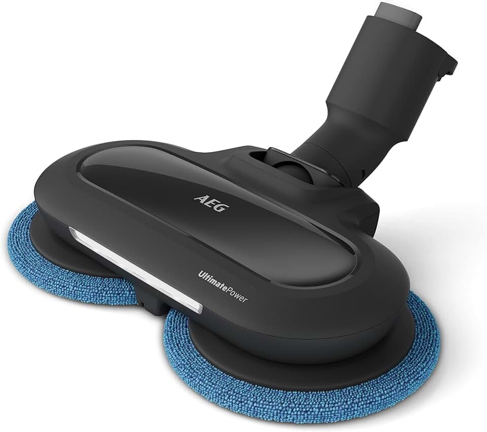 AEG AZE168 UltimatePower Mopdüse für AEG 7000 Akku-Staubsauger / 2 Standard-Pads/Tiefenreinigung/LED-Lichter/effiziente Nass-Reinigung/Wischfunktion/für AEG 7000 Akku-Staubsauger/schwarz
