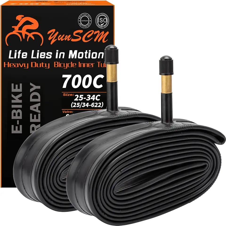 700C Heavy Duty Bike Tubes 700x25C/28C/32C/34C AV48mm (25/34-622) 2-PCS