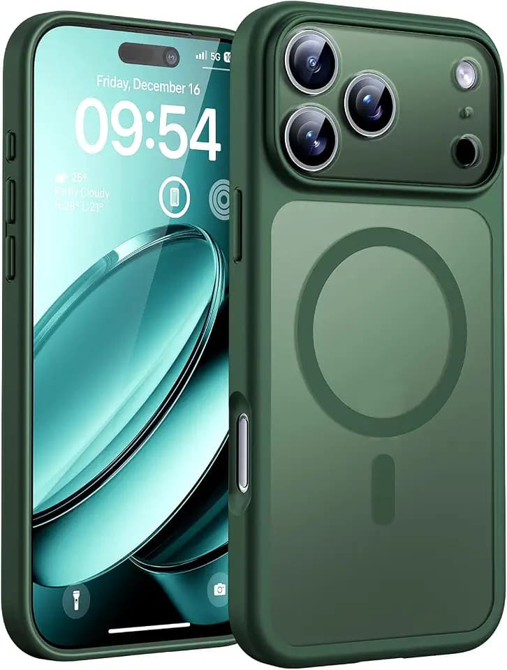 TOCOL for iPhone 17 Pro Max Case, Compatible with MagSafe, Alpine Green
