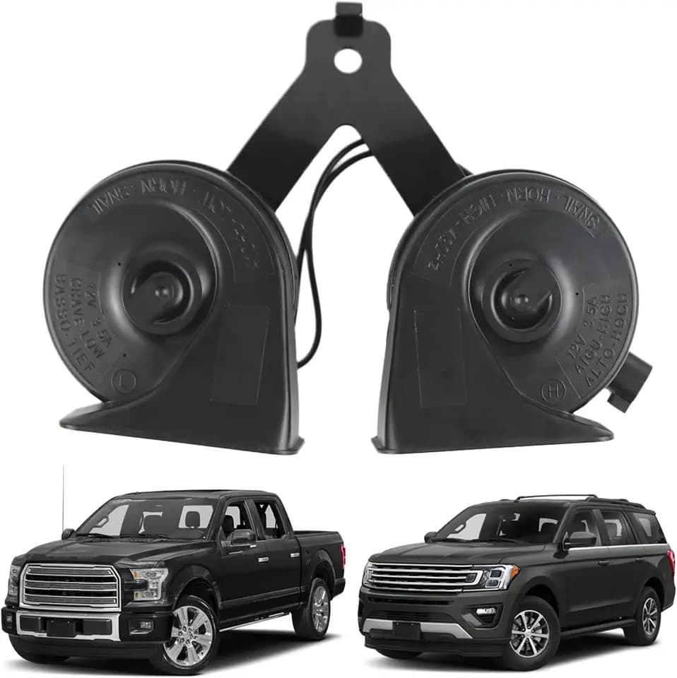 Horn Assembly Dual Note Electric Horn Fit for 15-22 Ford F-150