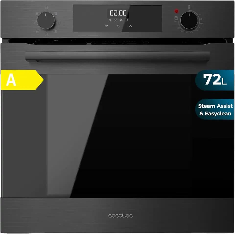 Cecotec Einbaubackofen Bolero Hexa M226000 Matt A, 72 L, 2800 W, Klasse A