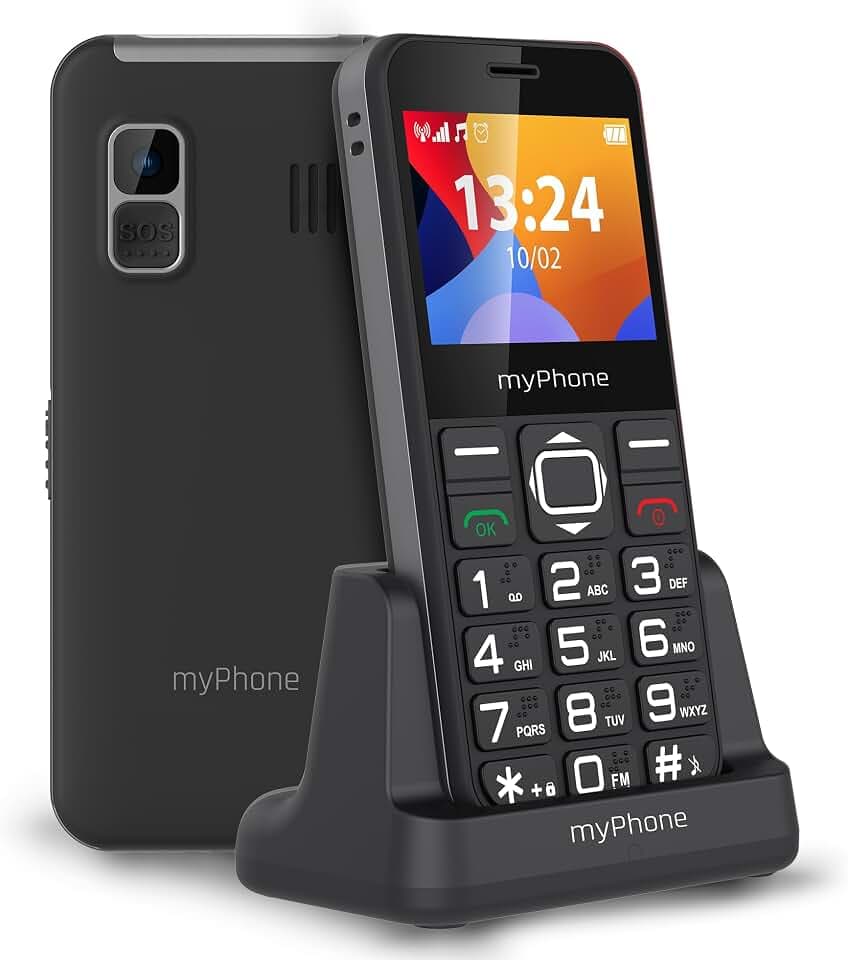 myPhone Halo 3 Seniorenhandy ohne Vertrag, große Tasten, leicht lesbares Display, SOS-Taste, klassisches Großtastenhandy