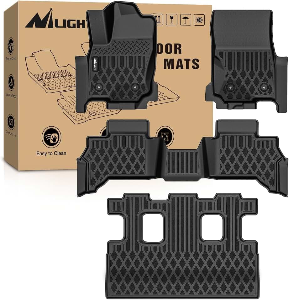 Nilight TPE Floor Mats for Toyota 4Runner 7 Seats Only 2025 2026