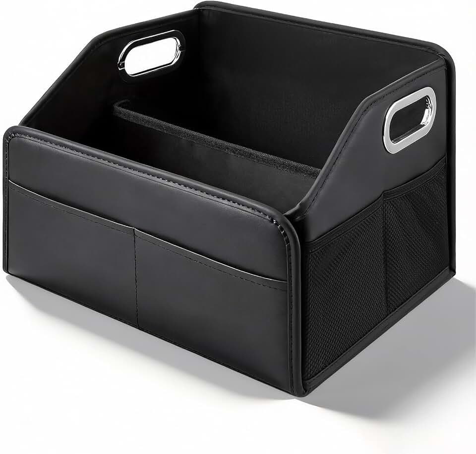 Kofferraum Organizer, Faltbar Auto Organizer mit Metallgriffen