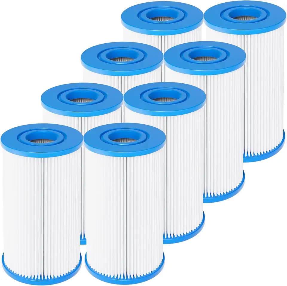 Cold Plunge Water Filter Cartridge 5" x 2.5" 20 Micron 8 Pack